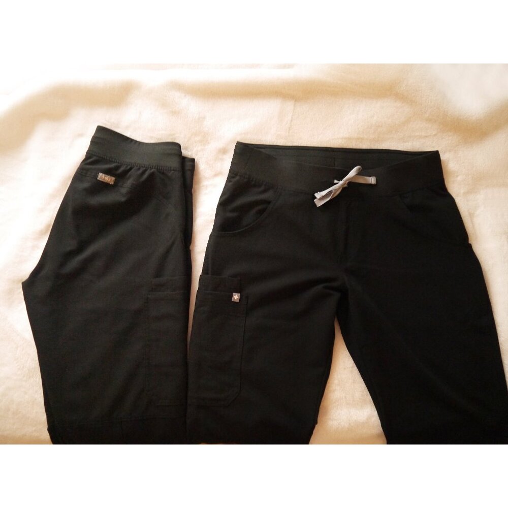 Figs Kade Scrub Pants, Small Petite, Black~ Free Shipping~ Never Worn